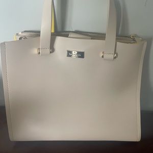 Kate spade cream and yellow tote